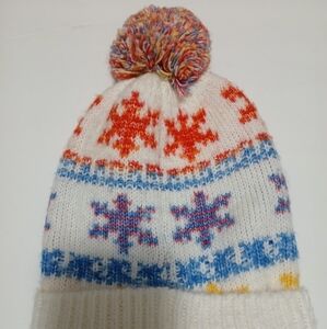 Beanie Winter hat...snowflake design...